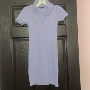 Blue collar ZARA dress